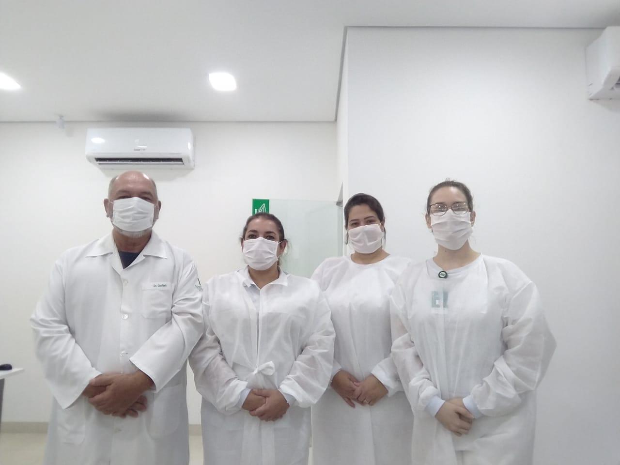 Equipe do laboratório da Unimed Regiol Jaú