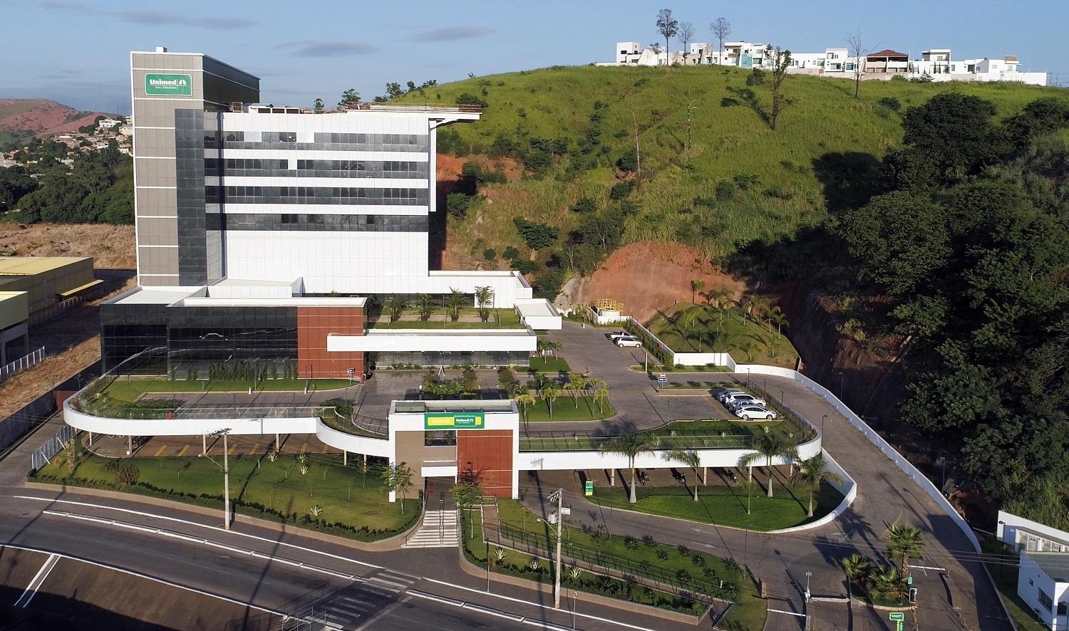 Vista aérea do Hospital Unimed Gov. Valadares