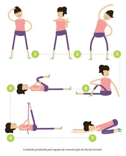 Exercícios de alongamento - Saúde em Pauta - Institucional