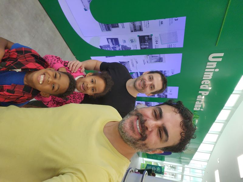 Gerente Antonio do Amaral Junior e sua família no Tour