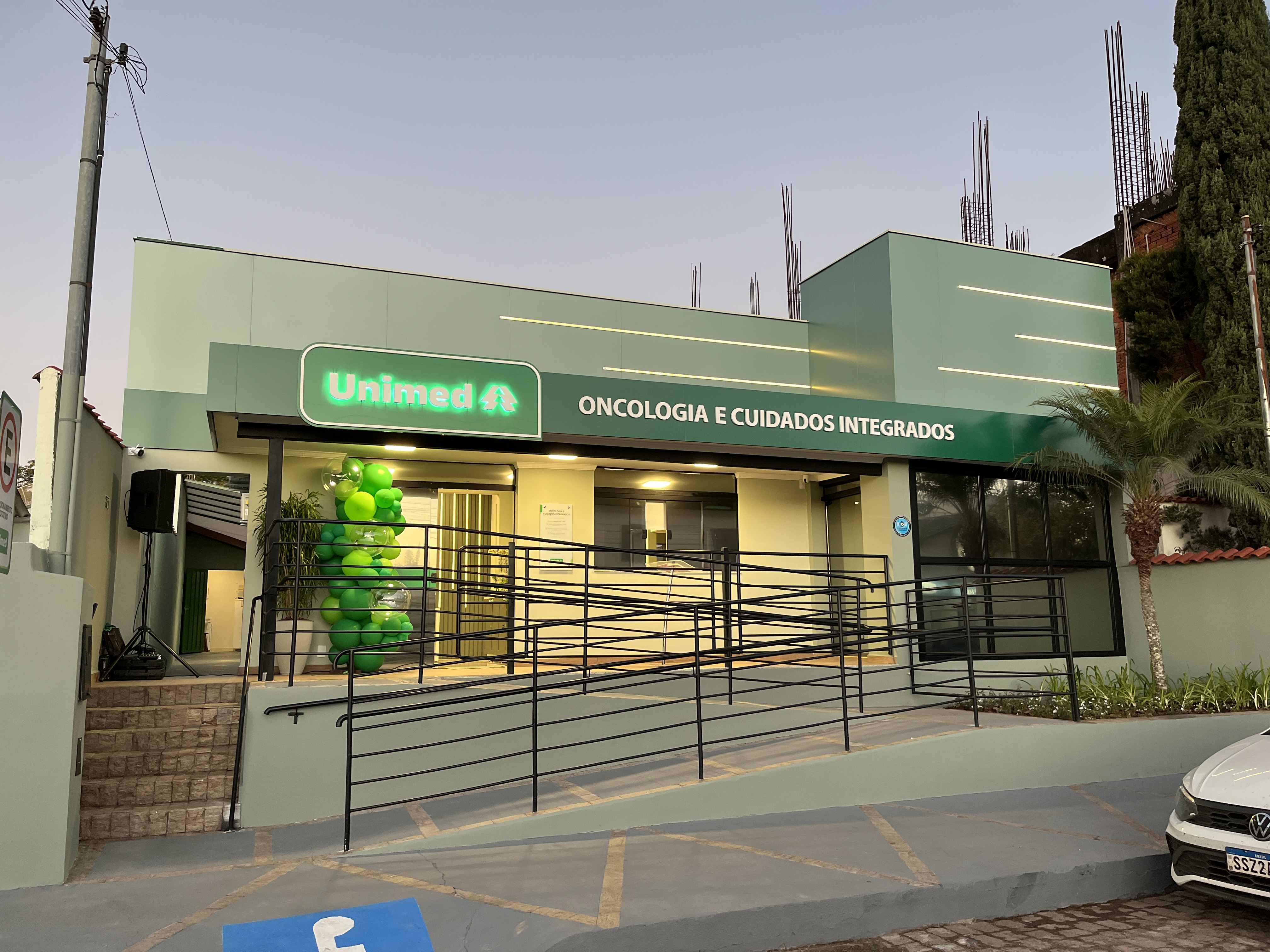Fachada Oncologia e Cuidados Integrados Unimed Guaxupé 