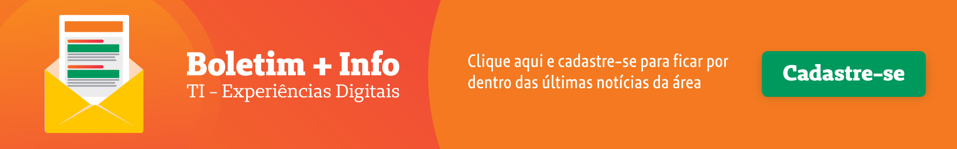 Ilustração de um envelope à esquerda e